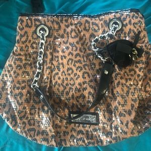 Betsy Johnson leopard purse